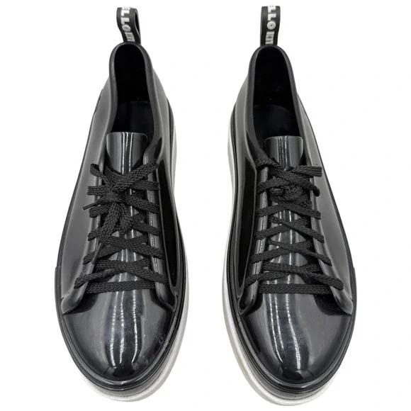 Melissa BE + Hello Kitty Womens Size 10 US Black Platform Sneakers Shoes